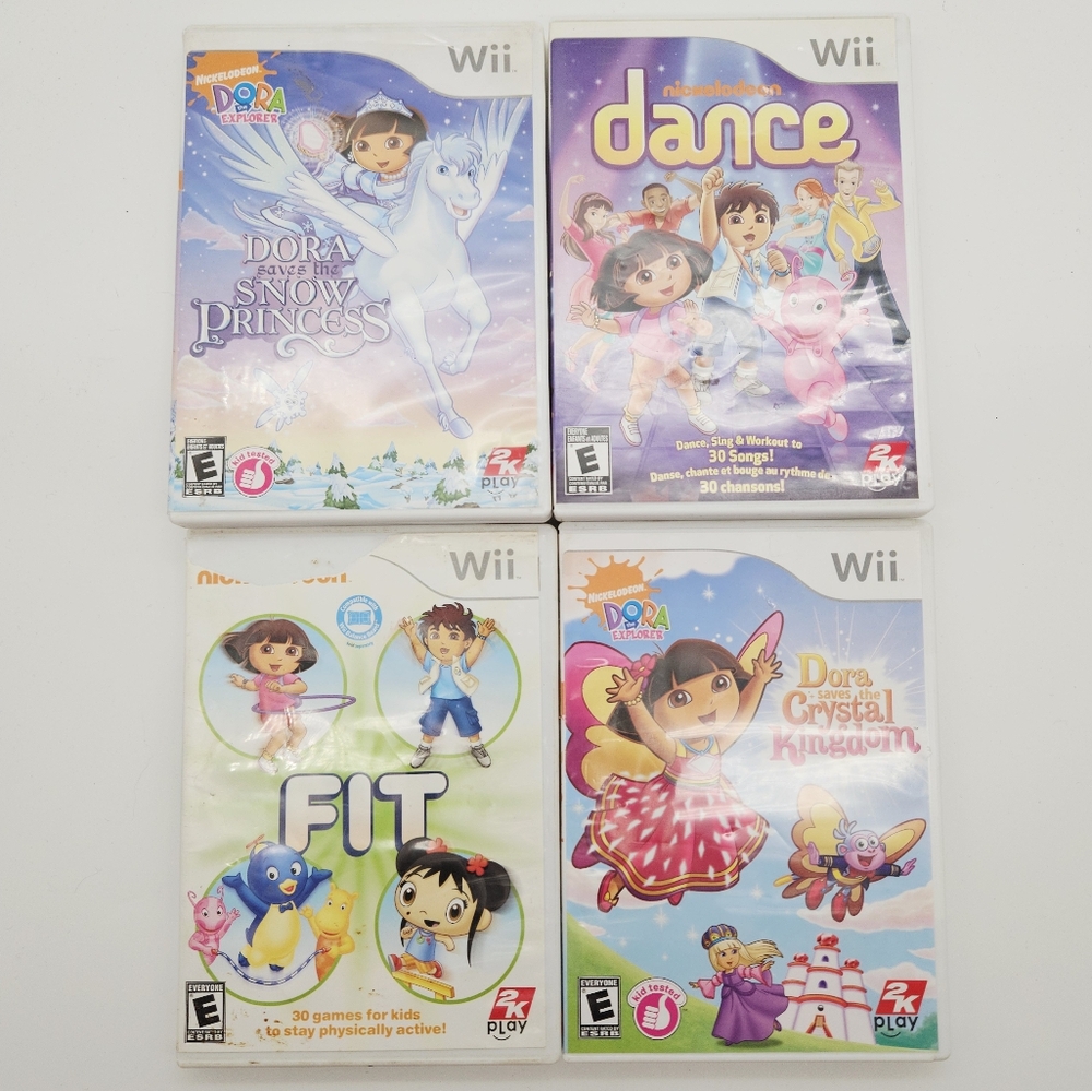 Wii | Nickelodeon Dora The Explorer lot of 4 games